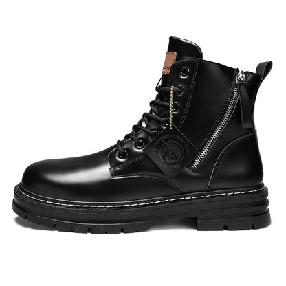 High Boots Men's Leather Shoes