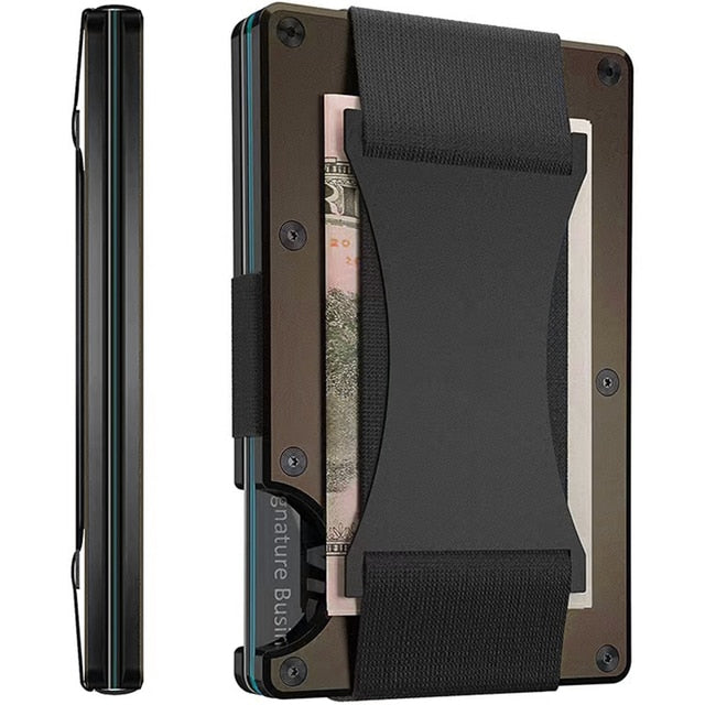 Minimalist Men's Slim Wallet with Rfid Protection