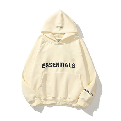 Sudadera Essentials Letra Reflectante Estampada