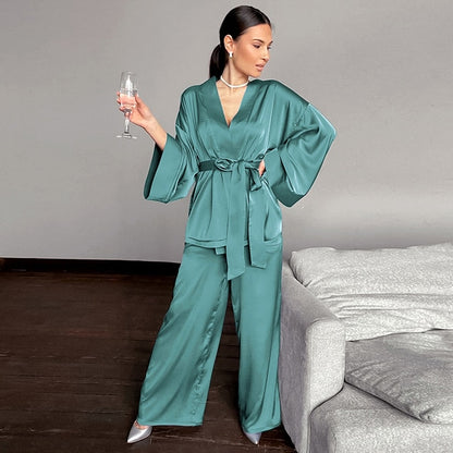 2 Piece Satin Sleepwear Set