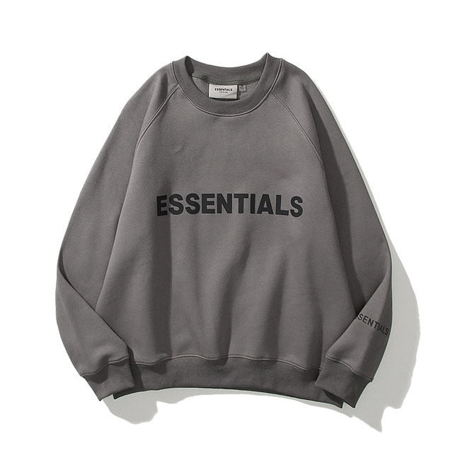 Sudadera Essentials Letra Reflectante Estampada