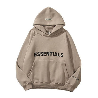 Sudadera Essentials Letra Reflectante Estampada