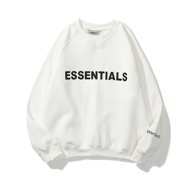 Sudadera Essentials Letra Reflectante Estampada