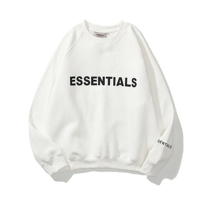 Sudadera Essentials Letra Reflectante Estampada