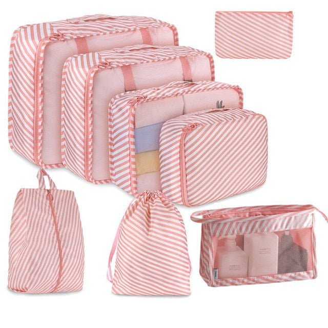 8pcs/set Large Capacity Travel Organizer