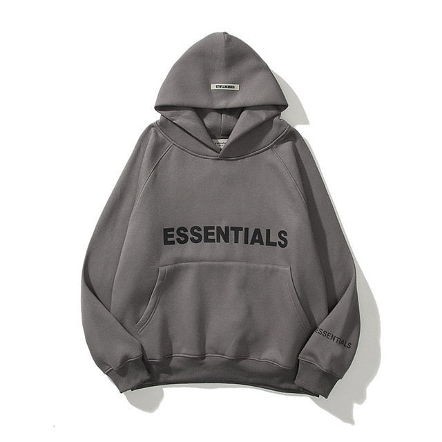 Sudadera Essentials Letra Reflectante Estampada