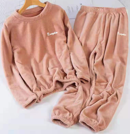 Conjunto de pijama de terciopelo suave de invierno