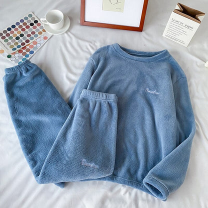 Winter Soft Velvet Pajama Set