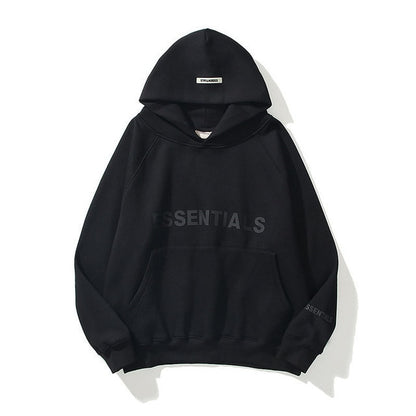 Sudadera Essentials Letra Reflectante Estampada