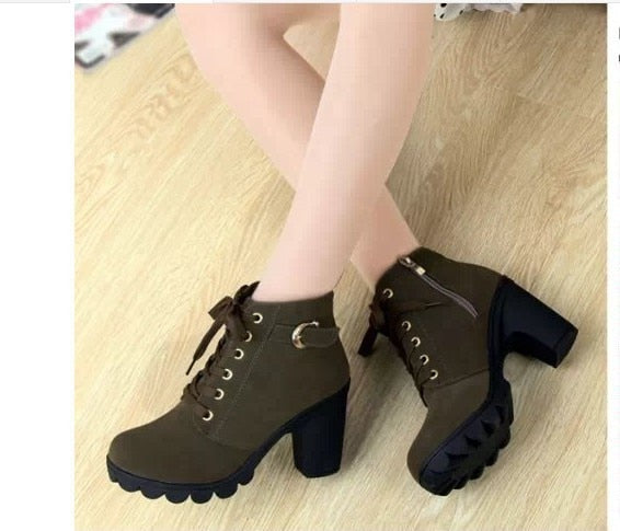 Women's Boots Thick Heel Autumn Winter