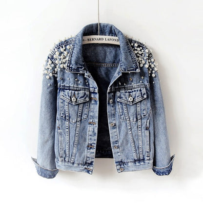 Women's Pearl Casual Denim Jacket