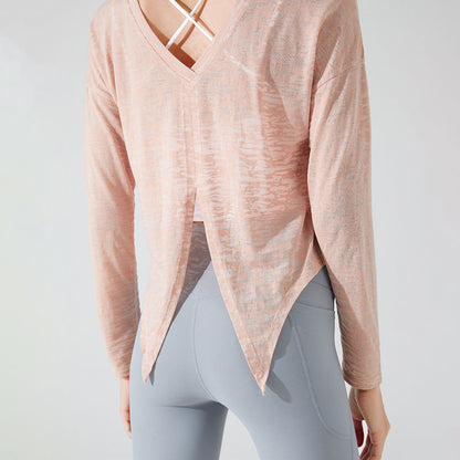 Loose fitness sports blouse