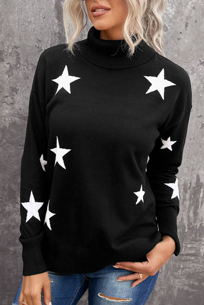 Star print sweater