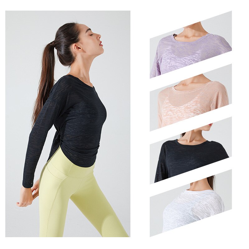 Loose fitness sports blouse