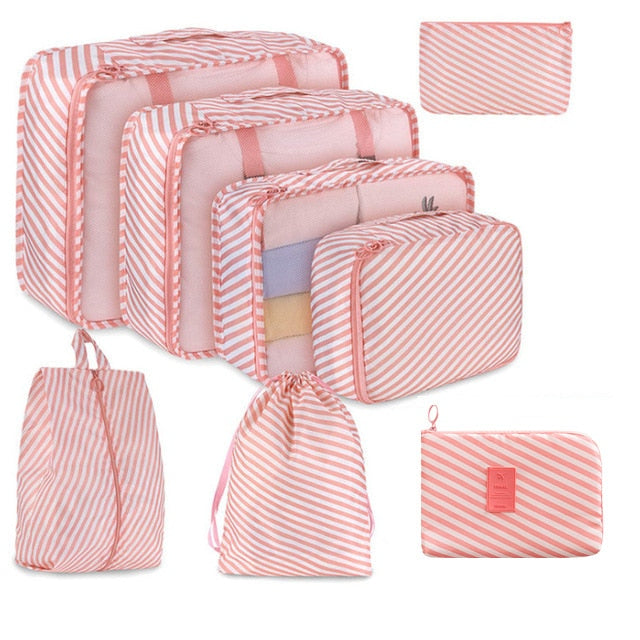 8pcs/set Large Capacity Travel Organizer