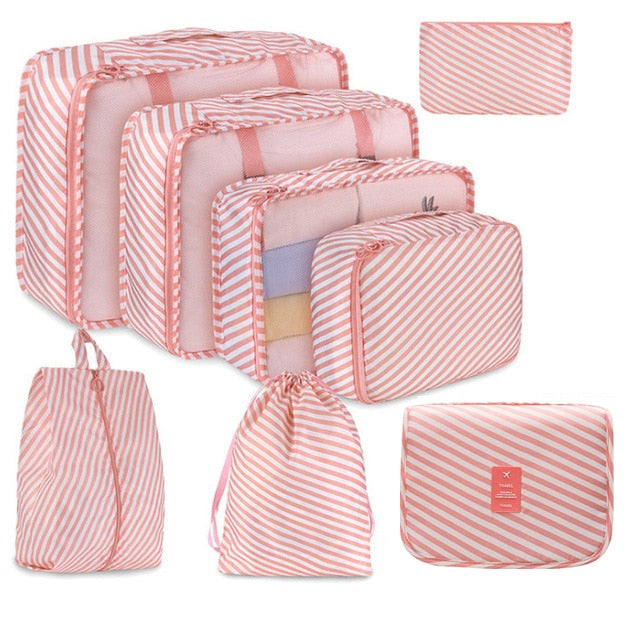 8pcs/set Large Capacity Travel Organizer