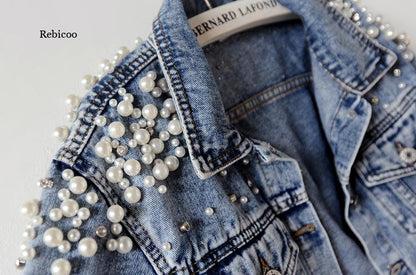 Women's Pearl Casual Denim Jacket