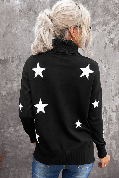 Star print sweater