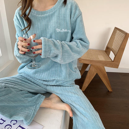 Winter Soft Velvet Pajama Set