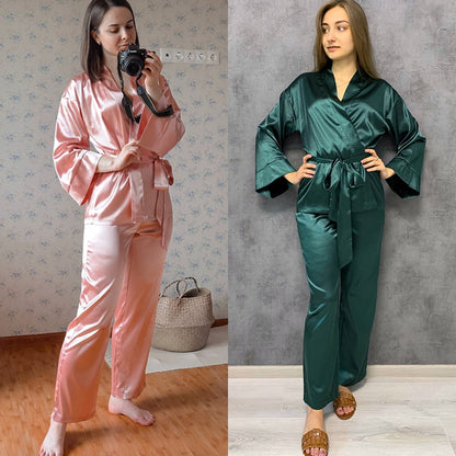 2 Piece Satin Sleepwear Set