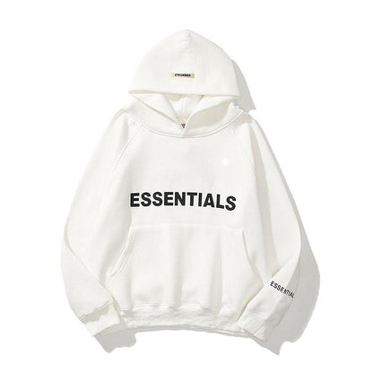 Sudadera Essentials Letra Reflectante Estampada