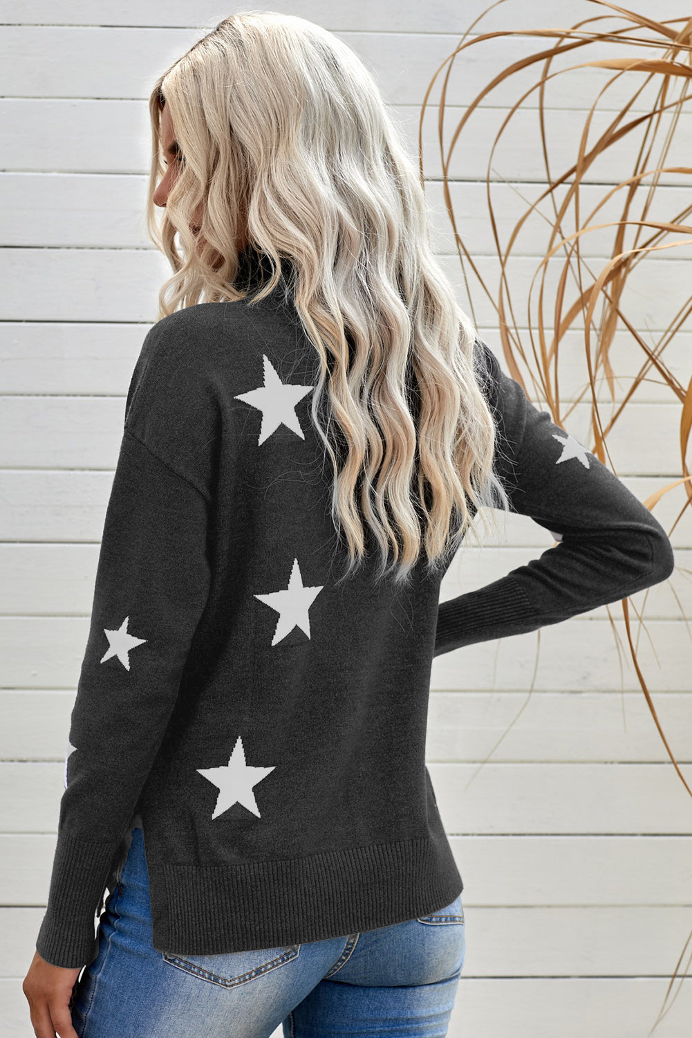 Star print sweater