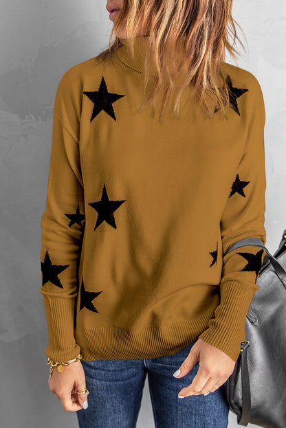 Star print sweater