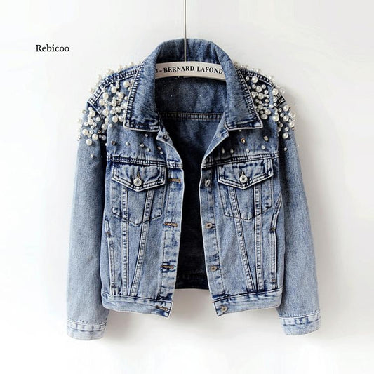 Women's Pearl Casual Denim Jacket